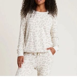 Barefoot Dreams Leopard Print Sweatshirt